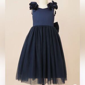 JJ’s House A-LINE/PRINCESS SCOOP FLOWER GIRL DRESS WITH BOW